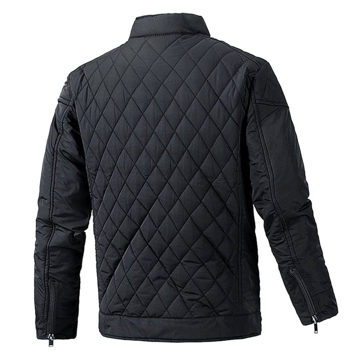 Men's Quilted Stand-Collar Full-Zip Insulated Jacket