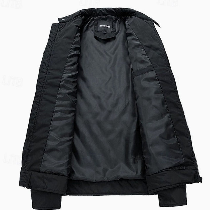 Men's Quilted Stand-Collar Full-Zip Insulated Jacket