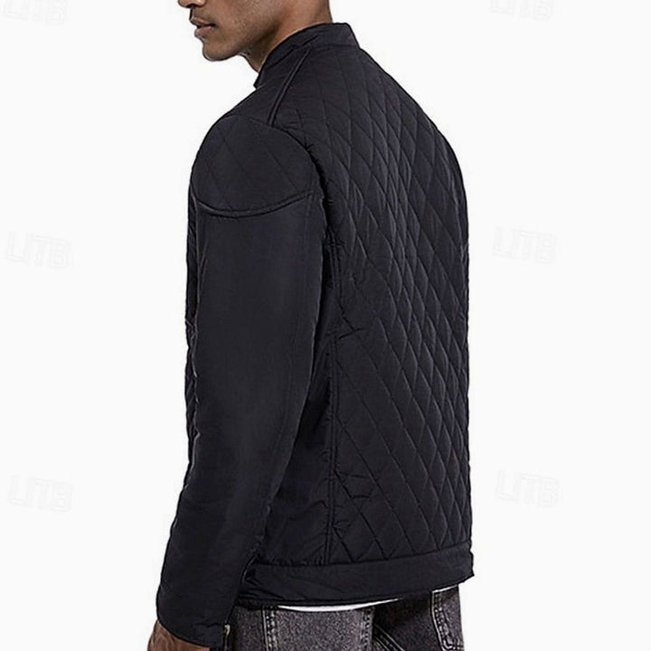 Men's Quilted Stand-Collar Full-Zip Insulated Jacket