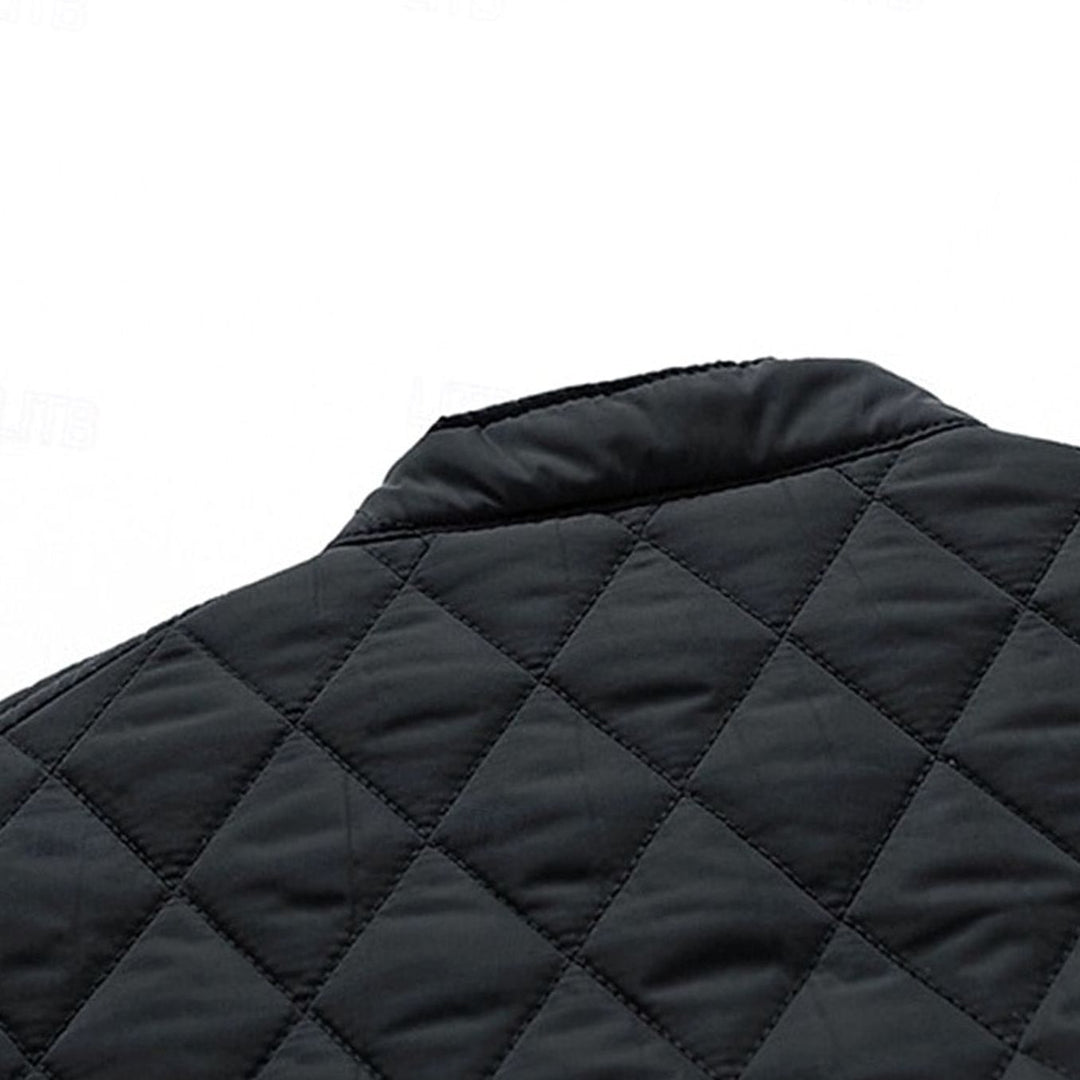Men's Quilted Stand-Collar Full-Zip Insulated Jacket