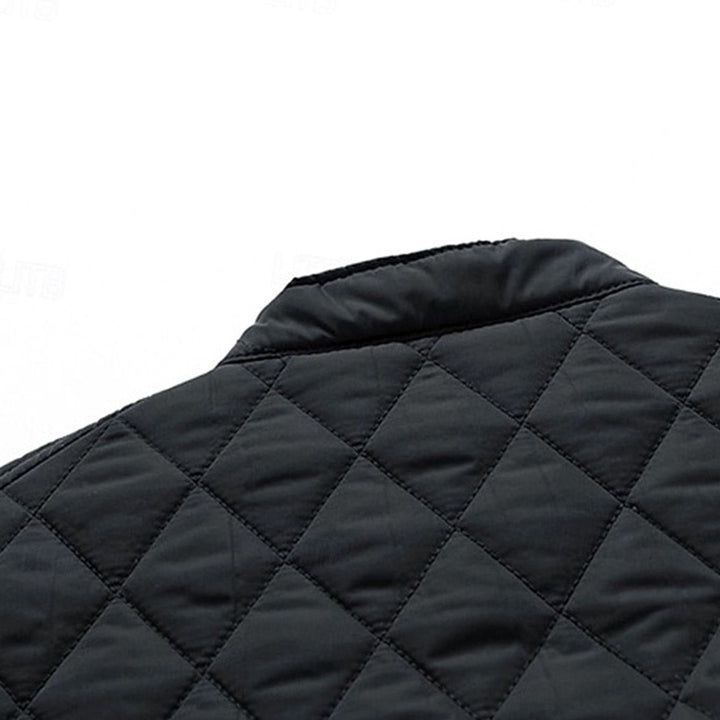Men's Quilted Stand-Collar Full-Zip Insulated Jacket