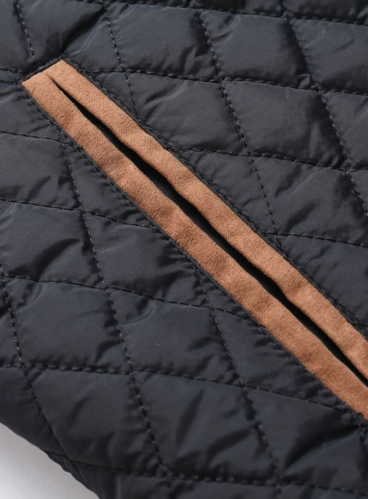 Men's Quilted Stand-Collar Insulated Jacket