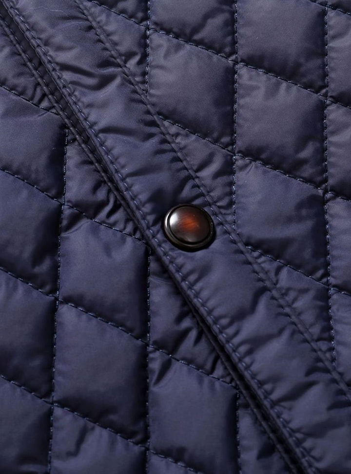 Men's Quilted Stand-Collar Insulated Jacket