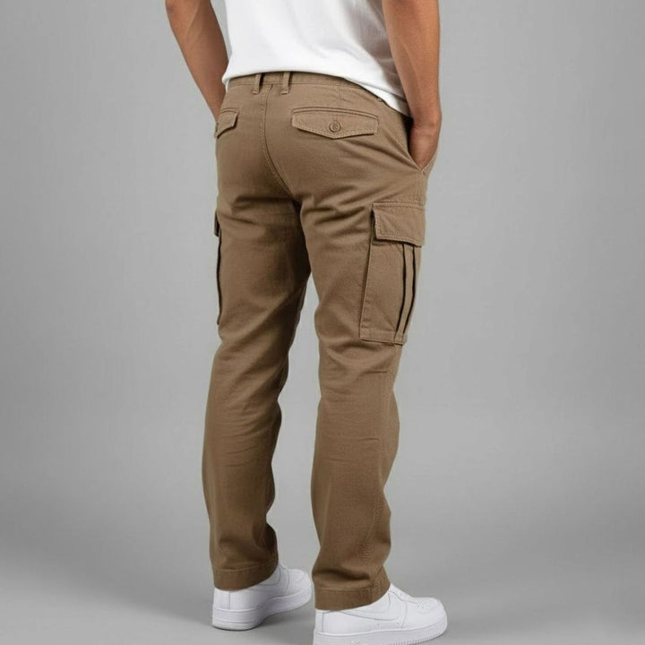 Men's Relaxed Fit Multi-Pocket Streetwear Cargo Pants