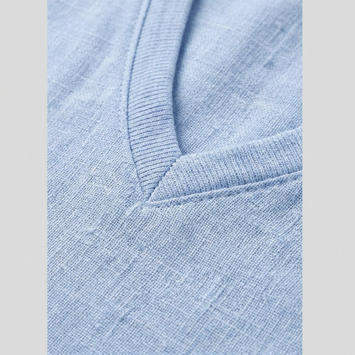 Men's Relaxed-Fit V-Neck Short-Sleeve Linen T-Shirt
