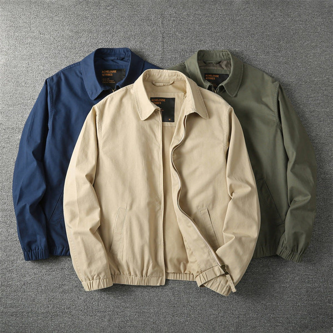 Men's Winter Coat Lightweight Zip-Up Bomber Jacket