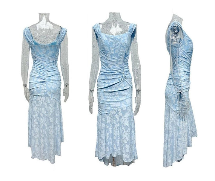 Mother of the Bride Dress Corset Ruched Mermaid Midi Gown