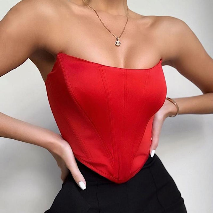 Women's Strapless Fitted Top