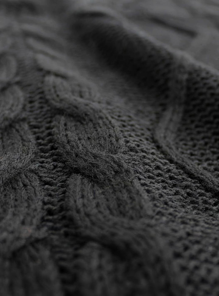 Women's Cable-Knit V-Neck Sweater Vest Relaxed Fit