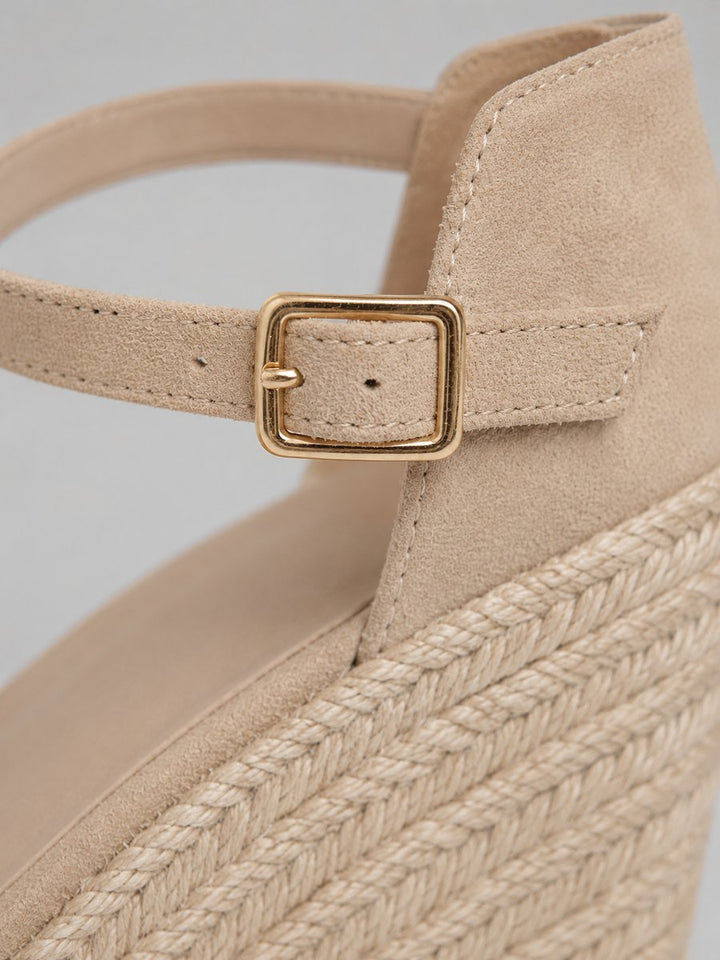 Women's Closed Toe Espadrille Wedge Sandals Ankle Strap