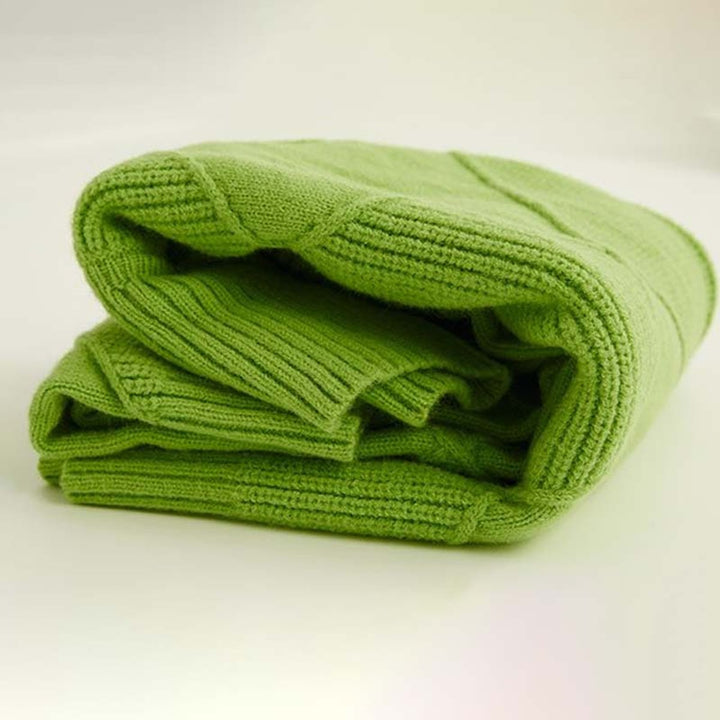 Women's Diamond-Knit Turtleneck Sweater Relaxed Pullover