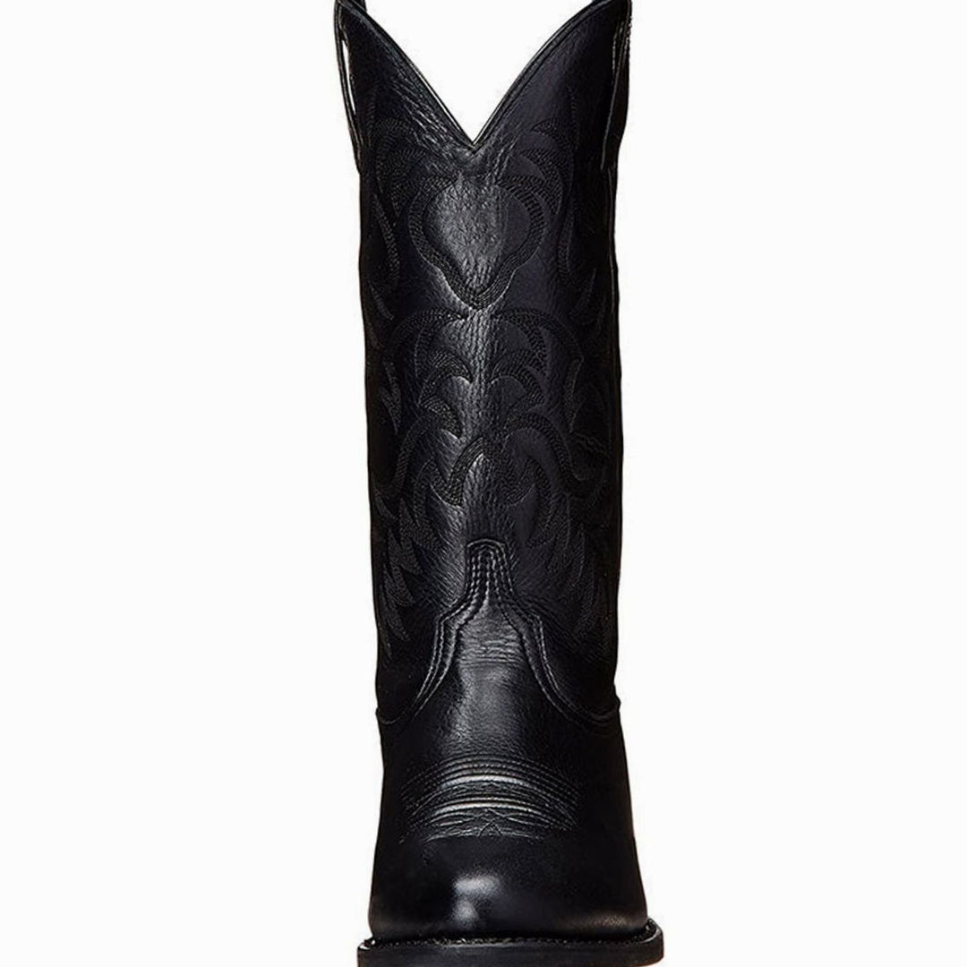 Women's Embroidered Western Cowboy Mid-Calf Boots
