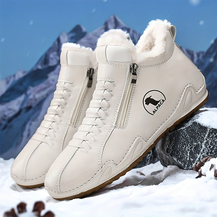 Women's Faux-Fur Lined Wide-Toe Winter Ankle Boots
