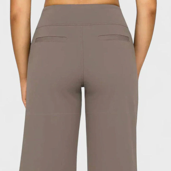 Women's High-Waist Wide-Leg Dressy Trousers for Ladies