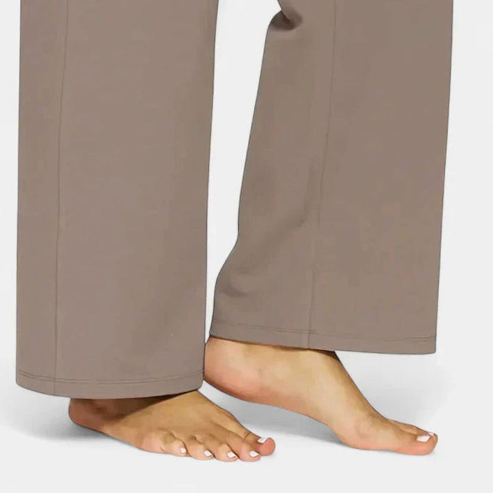 Women's High-Waist Wide-Leg Dressy Trousers for Ladies