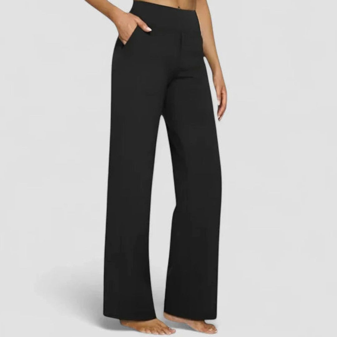 Women's High-Waist Wide-Leg Dressy Trousers for Ladies