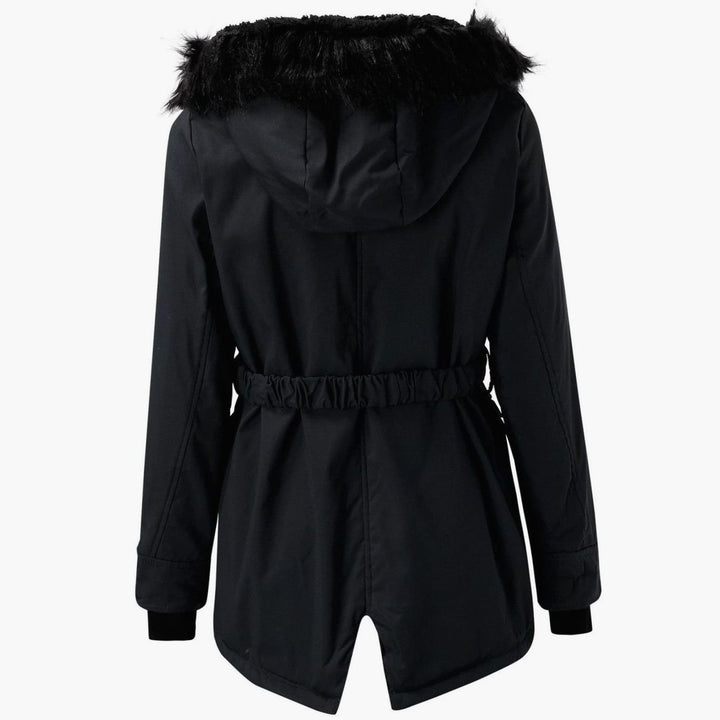 Women's Insulated Faux Fur Hooded Winter Parka Coat
