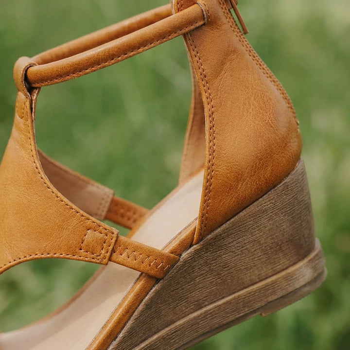 Women's Open-Toe Ankle-Strap Wedge Sandals