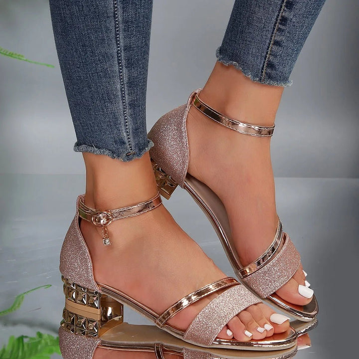 Women's Orthopedic Ankle-Strap Comfortable Sandals Low Block Heel