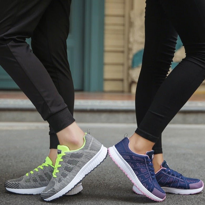 Women's Orthopedic Arch-Support Breathable Mesh Lace-Up Sneakers