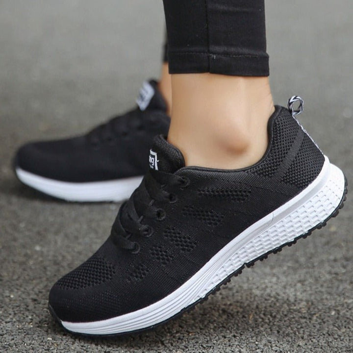 Women's Orthopedic Arch-Support Breathable Mesh Lace-Up Sneakers