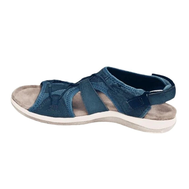 Women's Orthopedic Arch-Support Open-Toe Comfort Sandals - Navy Blue