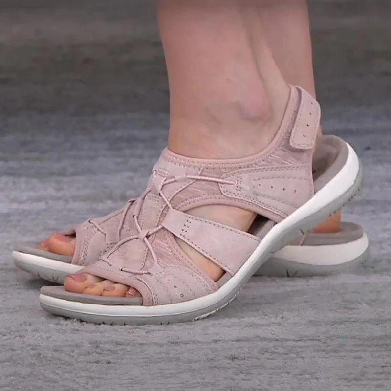 Women's Orthopedic Arch-Support Open-Toe Comfort Sandals - Pink