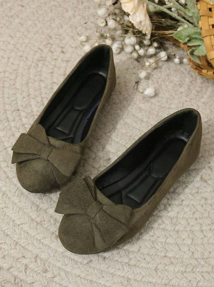 Women's Orthopedic Bow-Detail Slip-On Comfort Shoes Ballet Flats