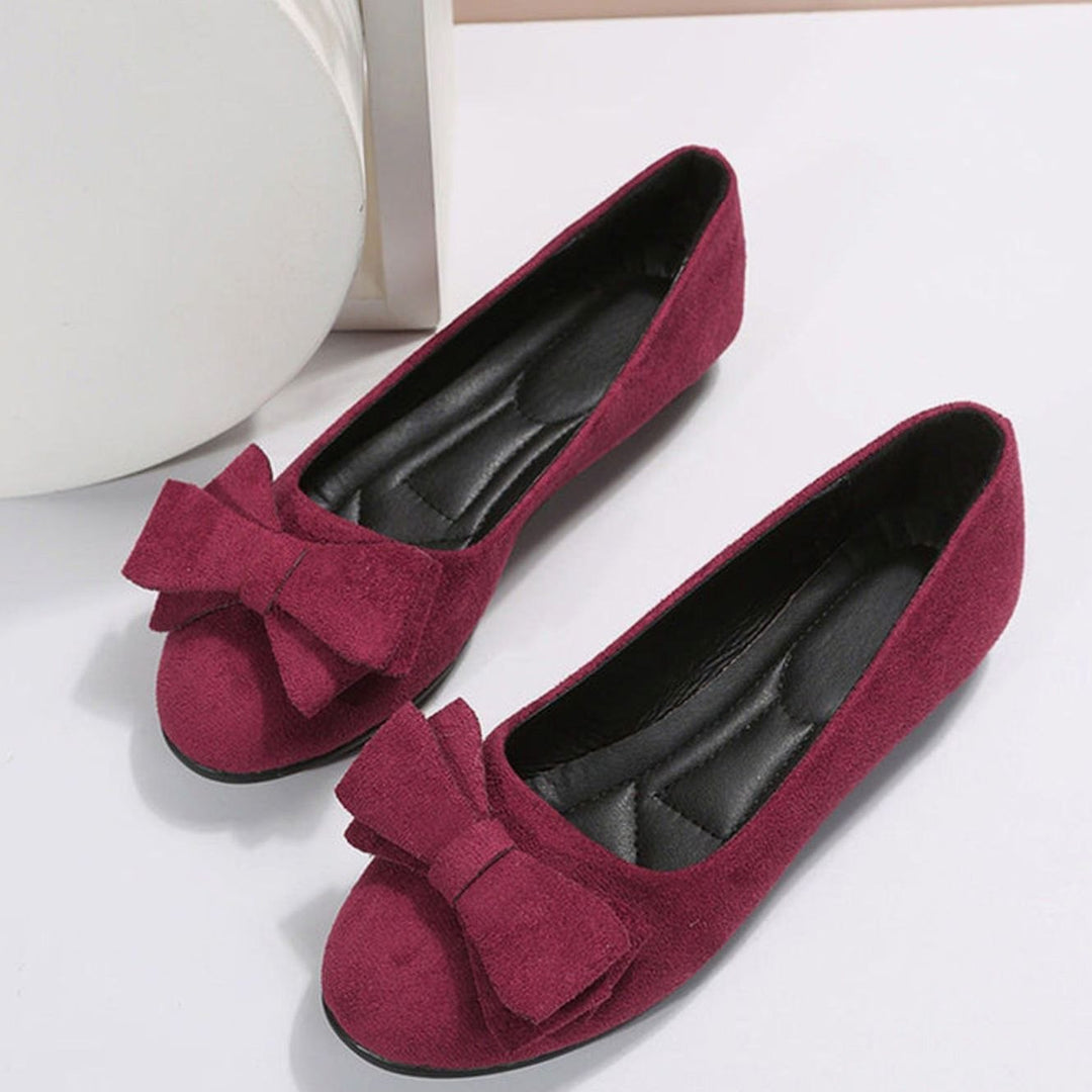 Women's Orthopedic Bow-Detail Slip-On Comfort Shoes Ballet Flats