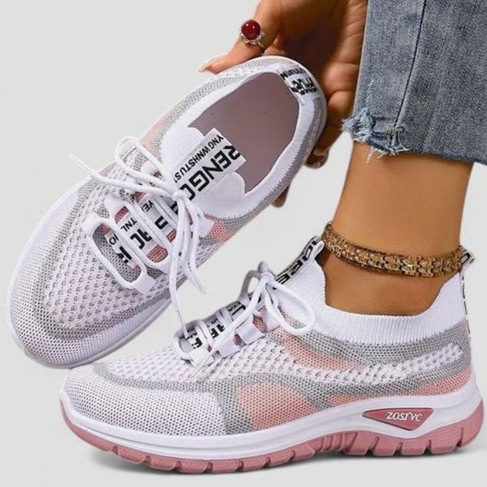 Women's Orthopedic Lace-Up Breathable Mesh Sneakers
