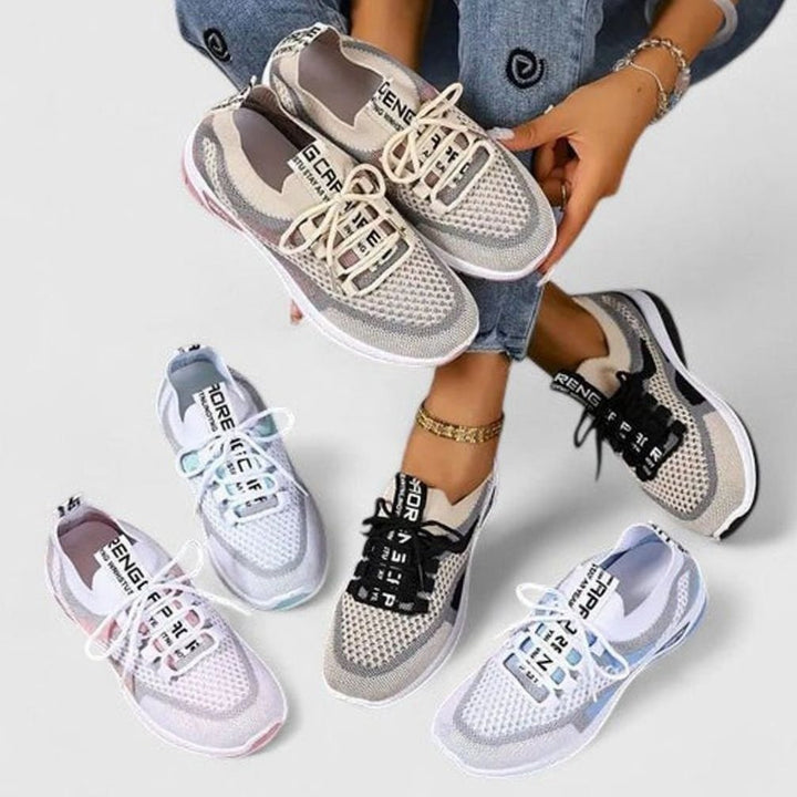 Women's Orthopedic Lace-Up Breathable Mesh Sneakers