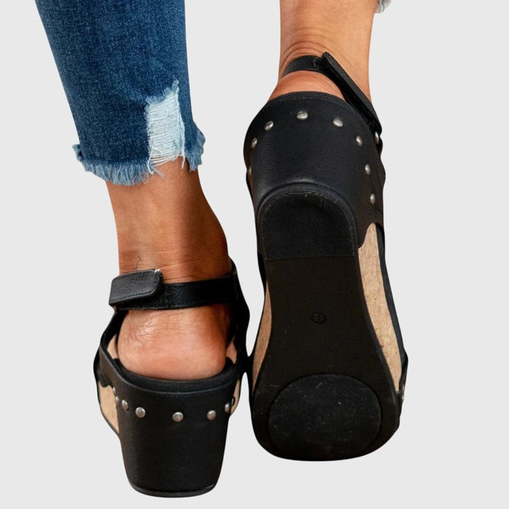 Women's Orthopedic Open-Toe Wedge Slingback Sandals
