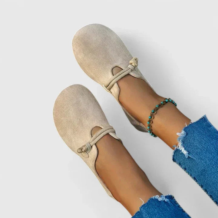Women's Orthopedic Rope-Tie Suede Comfort Loafers