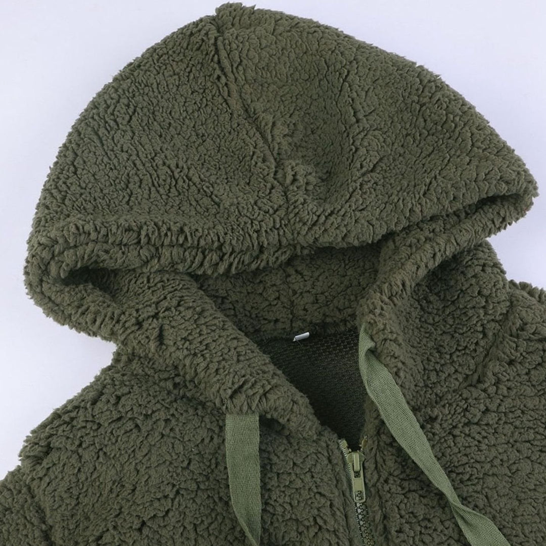 Women's Oversized Hooded Sherpa Teddy Coat