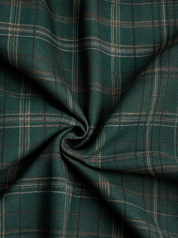 Women's Plaid Flannel Long-Sleeve Maxi Shirt Formal Dresses