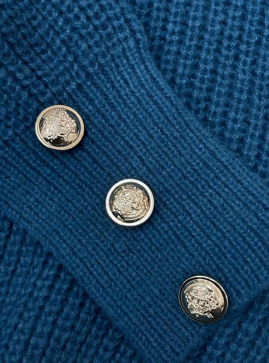 Women's Ribbed Knit Button-Trim V-Neck Pullover Sweater