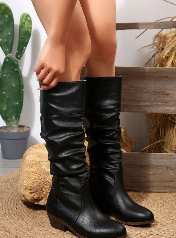 Women's Slouch Knee-High Pull-On Western Boots