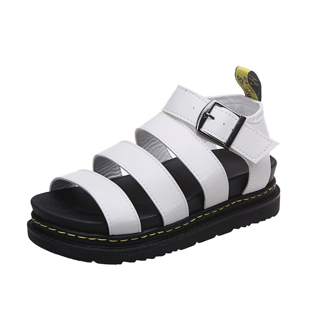 Women's Strappy Buckle-Ankle Platform Comfortable Sandals