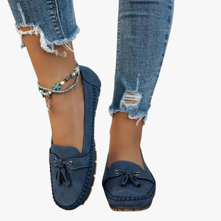 Women's Suede Tassel Slip-On Flat Loafers