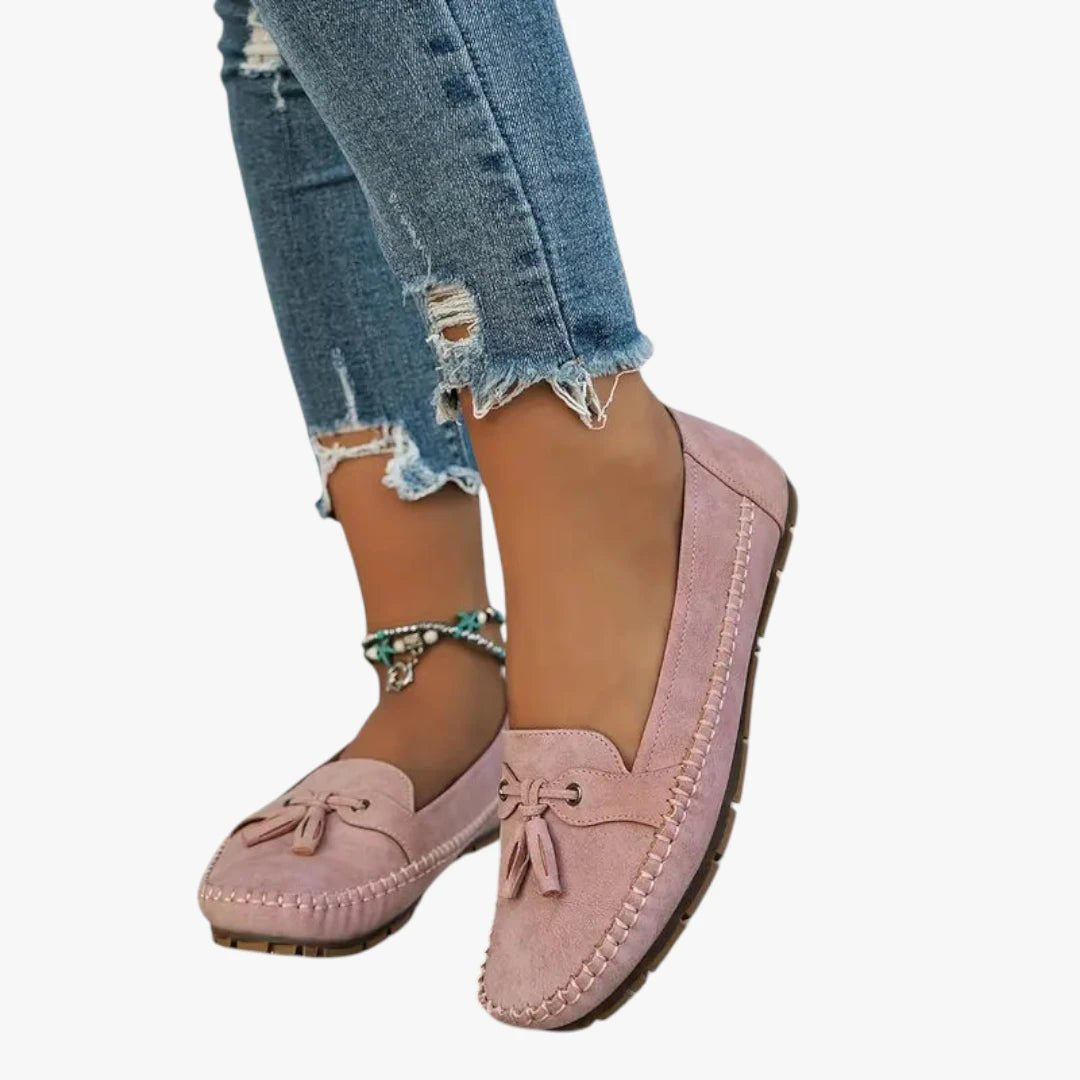 Women's Suede Tassel Slip-On Flat Loafers