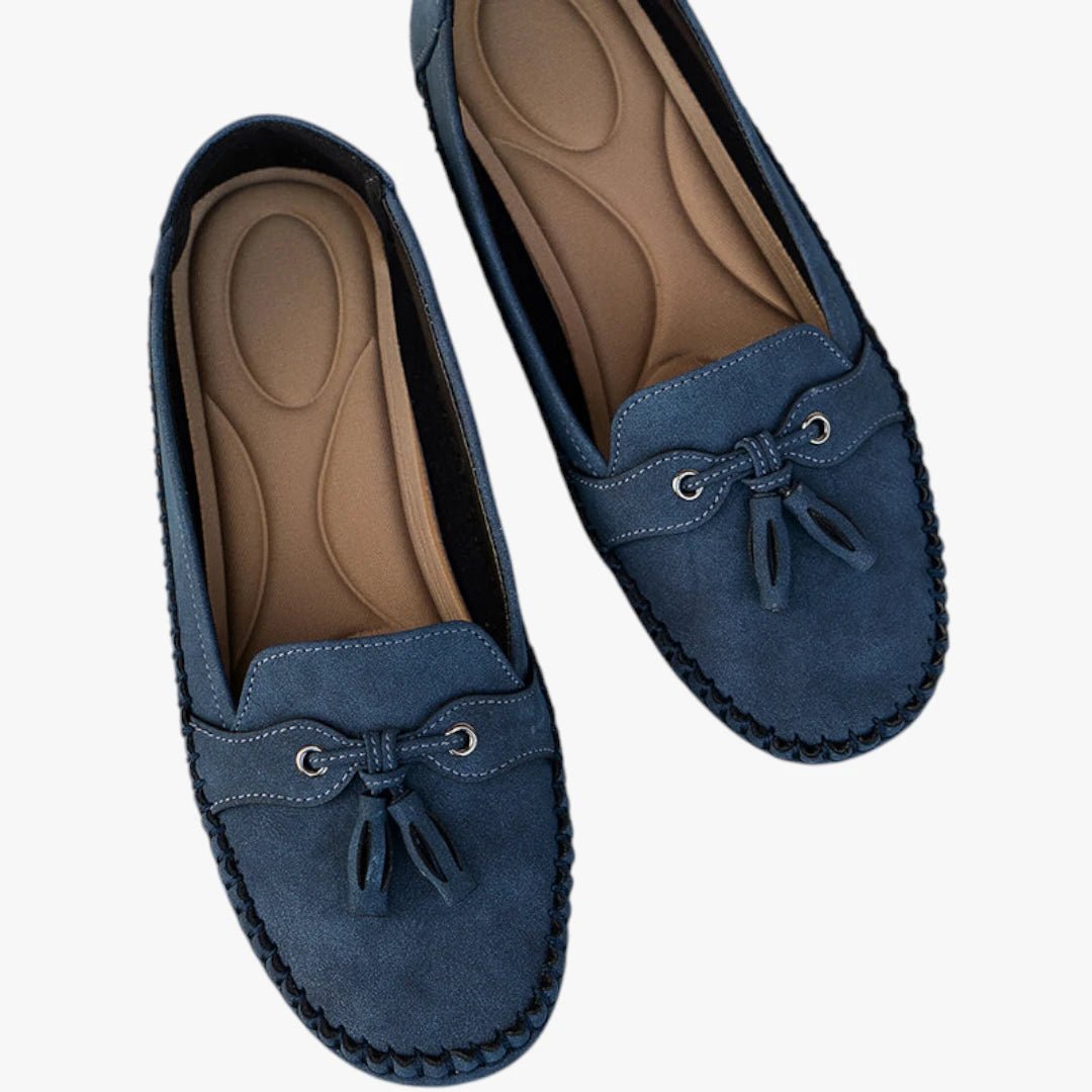Women's Suede Tassel Slip-On Flat Loafers