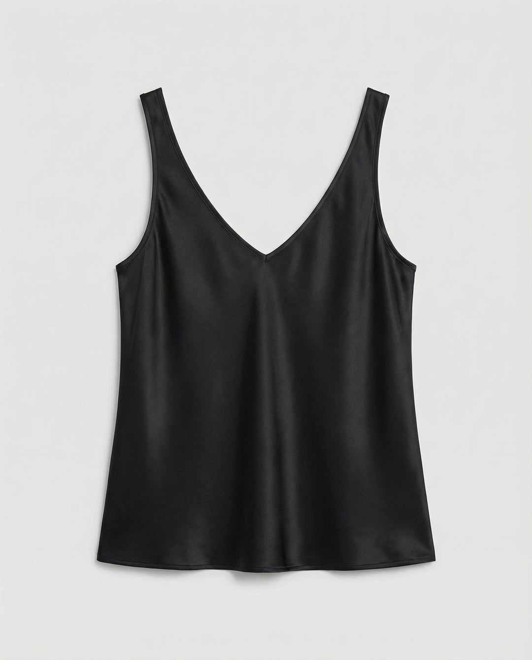 Women's V-Neck Wide-Strap Relaxed-Fit Satin Camisole Top