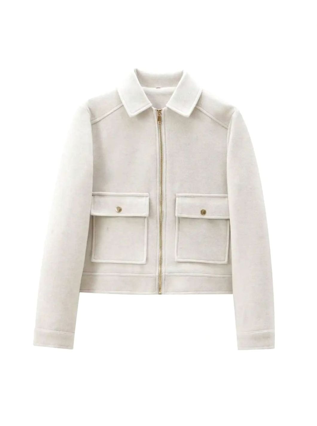 Women's Vintage High-Neck Stand Collar Wool-Blend Coat